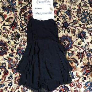 Nastygal black ruffle romper